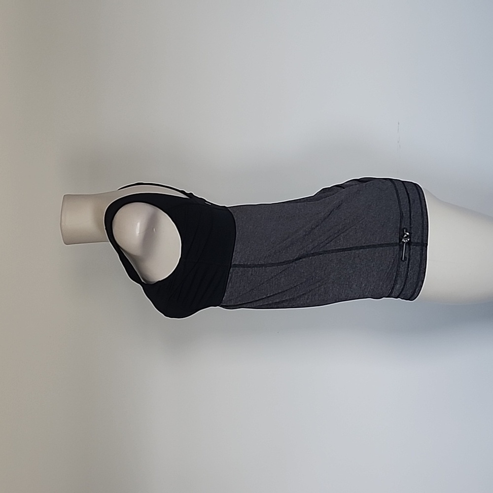 Lululemon charcoal gray/black sleeveless shirt-4 - Picture 3 of 8